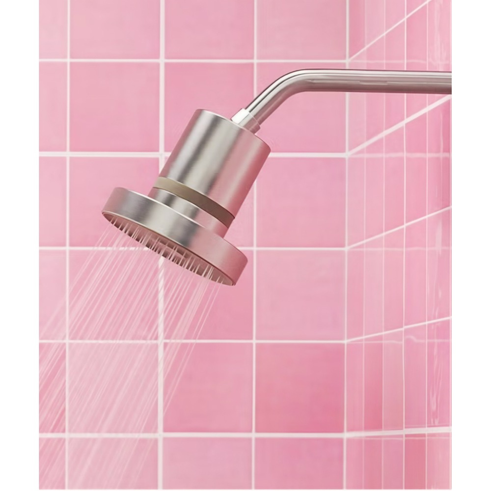 Jolie Filtered Showerhead Brushed Steel Beauty Water Filter + 3 Filters